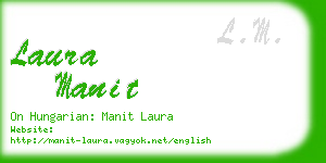 laura manit business card